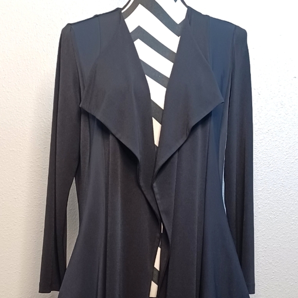 Alain Murati Artsy Lagenlook Sz S Open Front Long Jacket - Picture 4 of 13